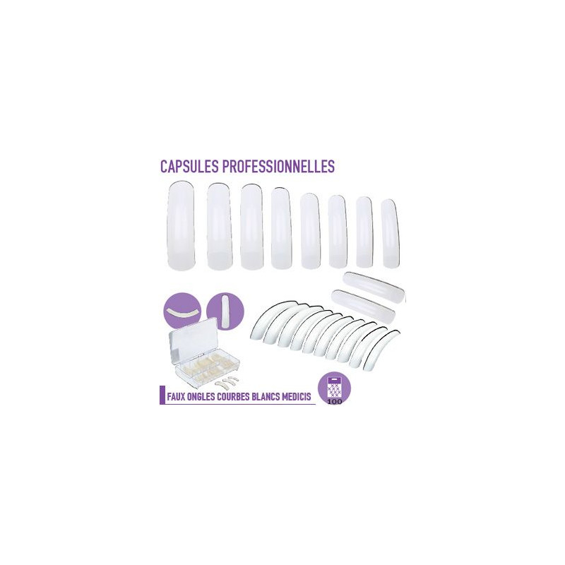 faux  ongl pro geant blanc x100      -