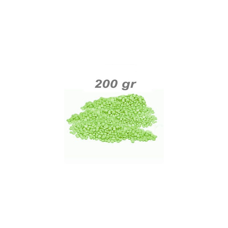 Cire à épiler recyclable en perle verte peaux sensibles 200gr