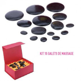 Kit de 16 galets de massage