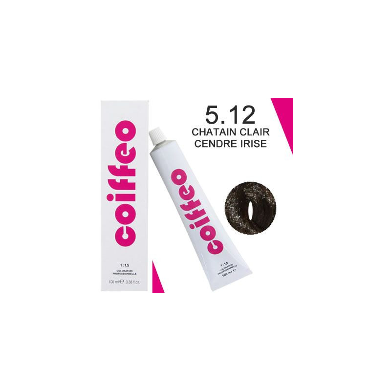Coiffeo coloration hair color 5.12 - Châtain clair cendré irisé