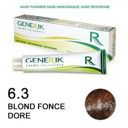 Coloration Generik sans ammoniaque 6,3  Blond foncé doré