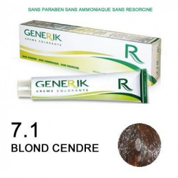 Coloration Generik sans ammoniaque 7,1 Blond cendré