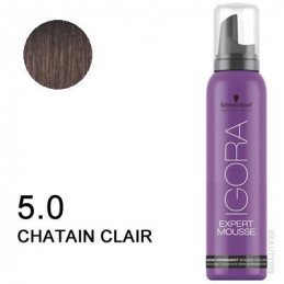 Igora Expert Mousse 5-0 Châtain clair Schwarzkopf 100ml