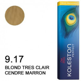 Koleston perfect Rich Naturals 9.17 Blond très clair cendré marron