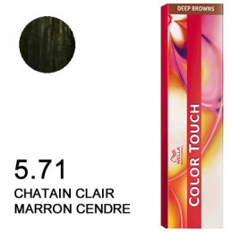 Color touch Deep brown 5.71 Chatain clair marron cendré