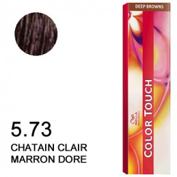 Color touch Deep brown 5.73 Chatain clair marron doré