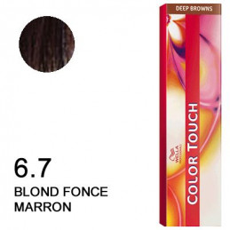 Color touch Deep brown 6.7 Blond foncé marron