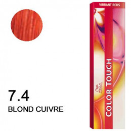 Color touch vibrant reds 7.4  Blond cuivré