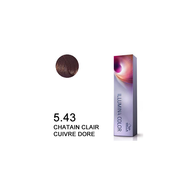 Coloration Illumina color 5.43 chatain clair cuivre dore 60ml