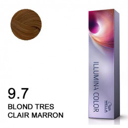 Coloration Illumina color 9.7 blond tres clair marron 60ml