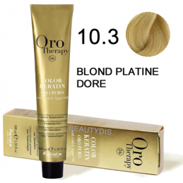 Coloration Orotherapy 10.3 blond platine dore