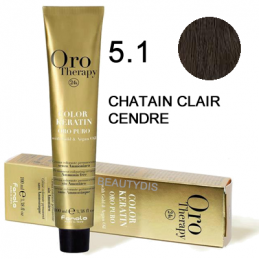 Coloration Orotherapy 5.1 chatain clair cendre