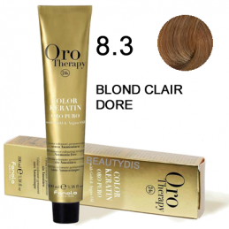 Coloration Orotherapy 8.3 blond clair dore