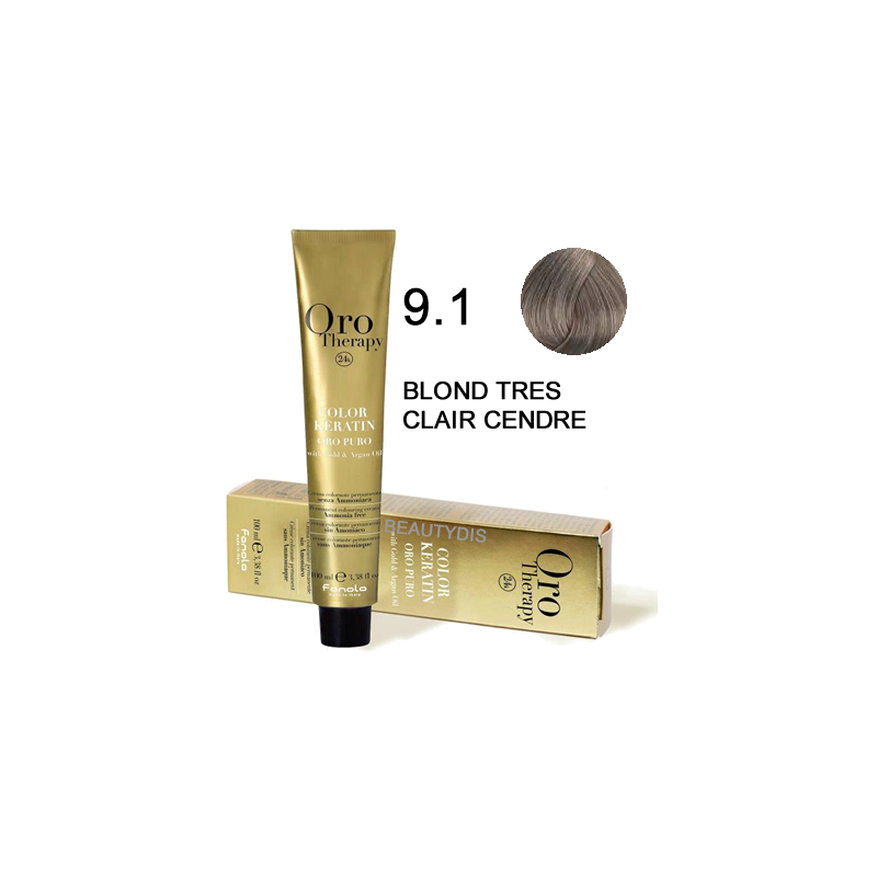 Coloration Orotherapy 9.1 blond tres clair cendre