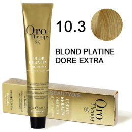 Coloration Orotherapy 10.3 blond platine dore extra