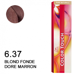Coloration Color touch 6.37 blond fonce dore marron