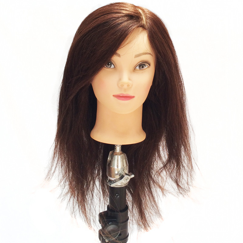 Tête à coiffer Professionnelle - 55 cm Cheveux