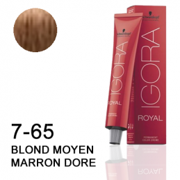 Igora Royal 7-65 Blond moyen marron doré Schwarzkopf 60ml