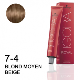 Igora Royal 7-4 Blond moyen beige Schwarzkopf 60ml