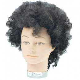 Tête etude afro metisse Zora frisee cheveux naturels 20/25cm