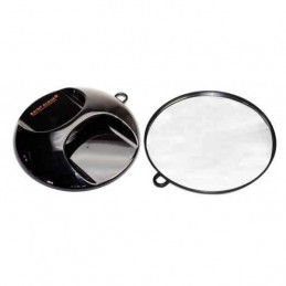 Miroir rond noir diamètre 270mm avec poignée