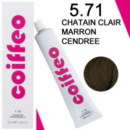 Coiffeo coloration hair color 5.71 - Chatain clair marron cendré