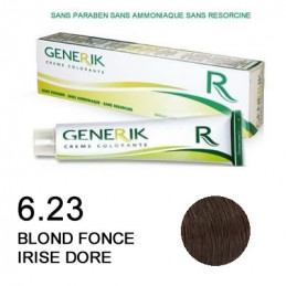 Coloration Generik sans ammoniaque 6,23 blond foncé irisé doré
