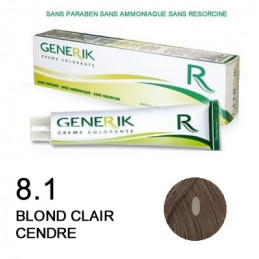 Coloration Generik sans ammoniaque 8,1 blond clair cendré