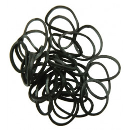 Elastique cheveux bracelet noir 16mm par 700