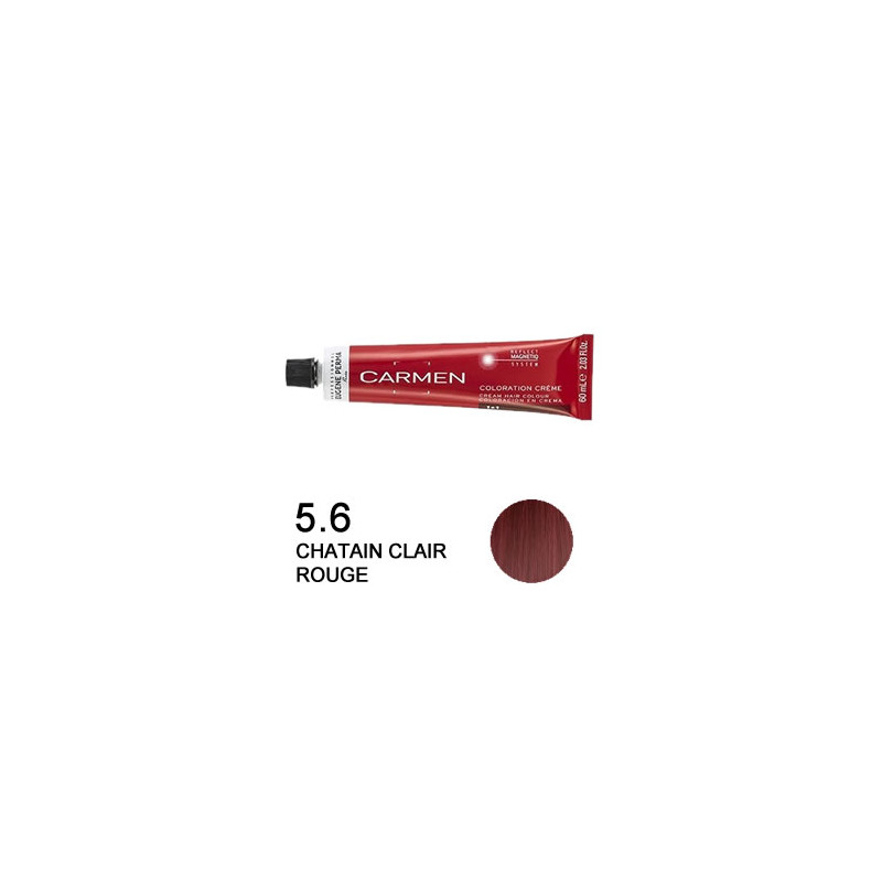 Coloration Carmen 5.6 chatain clair rouge