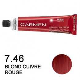 Coloration Carmen 7.46 blond cuivré rouge