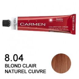 Coloration Carmen 8.04 blond clair naturel cuivré