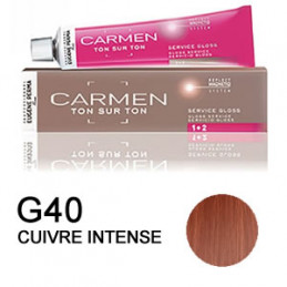 Coloration Carmen ton sur ton gloss G40 cuivré intense