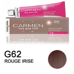 Coloration Carmen ton sur ton gloss G62 rouge irisé