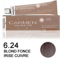 Coloration Carmen ton sur ton 6.24 blond foncé irisé cuivré
