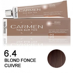 Coloration Carmen ton sur ton 6.4 blond foncé cuivré