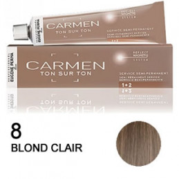 Coloration Carmen ton sur ton 8 blond clair