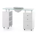 Table manucure Tucson plateau verre