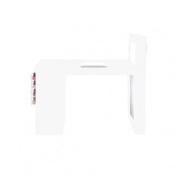 Table manucure blanche haut de gamme avec aspirateur et écran led