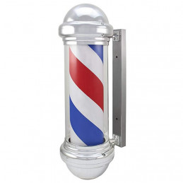 Enseigne Barbier professionnelle chromée