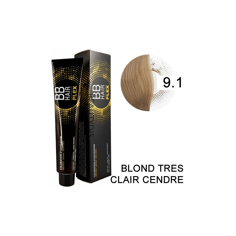 Coloration BBHAir Plex 9.1 Blond très clair cendré
