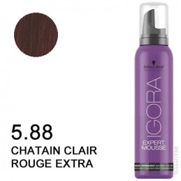 Igora Expert Mousse 5-88 Châtain Clair Rouge Extra Schwarzkopf 100ml