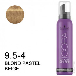 Igora Expert Mousse 9,5-4 Blond Pastel Beige Schwarzkopf 100ml