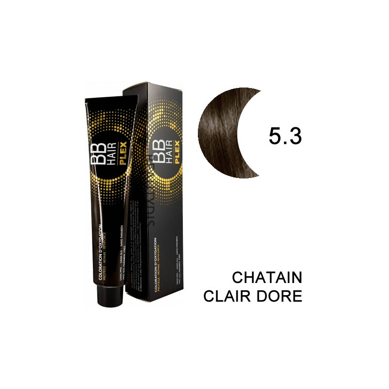 Coloration BBHAir Plex 5.3 Chatain clair doré
