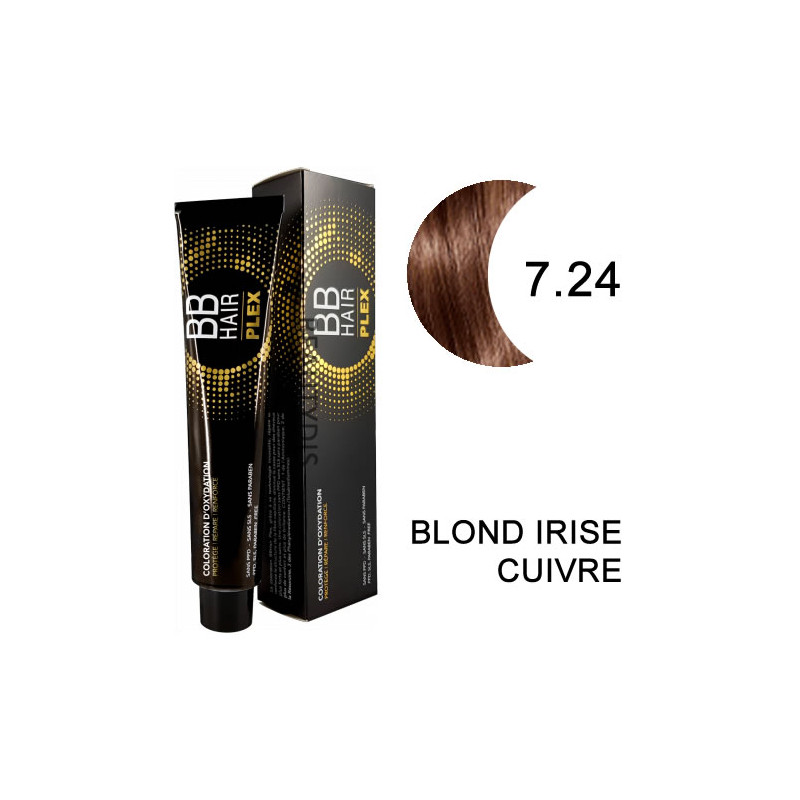 Coloration BBHAir Plex 7.24 Blond irisé cuivré