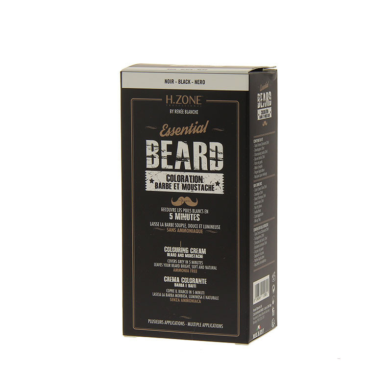 Coloration barbe et moustache noir Essential Beard H.Zone