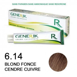 Coloration Generik sans ammoniaque 6,14 Blond foncé cendré cuivré