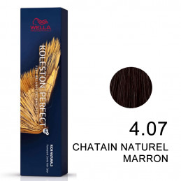 Koleston perfect pure naturals 4.07 Chatain moyen naturel cuivré