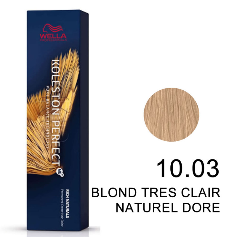Koleston perfect pure naturals 10.03 Blond très clair naturel doré