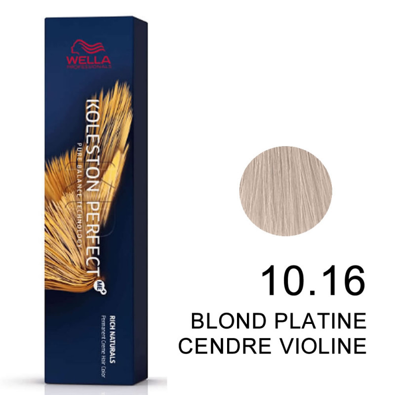 Koleston perfect Rich Naturals 10.16 Blond très clair eclaircissant cendré violine